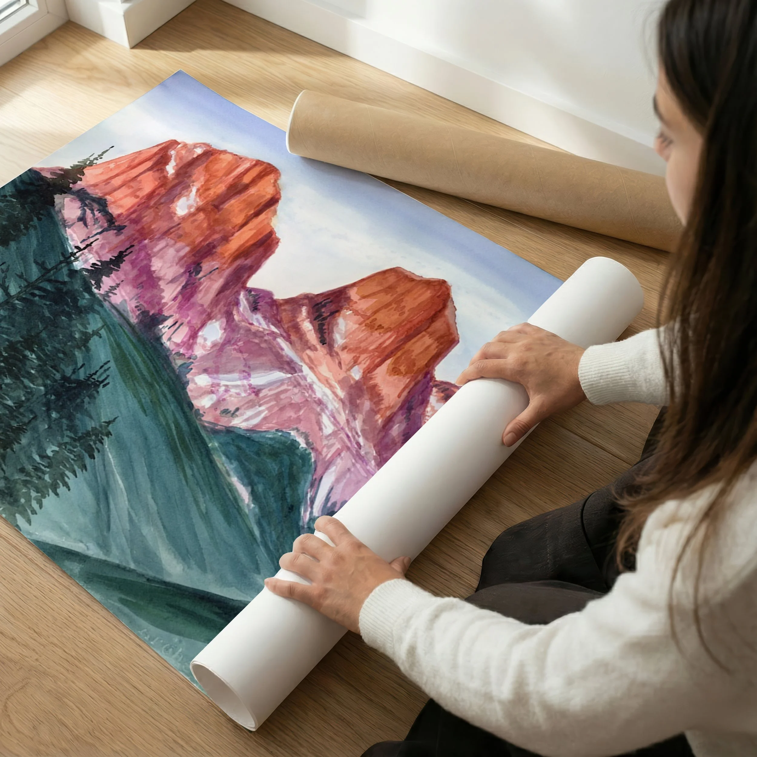 Emerald Lake | Canadian Rockies Fine Art Watercolor Print
